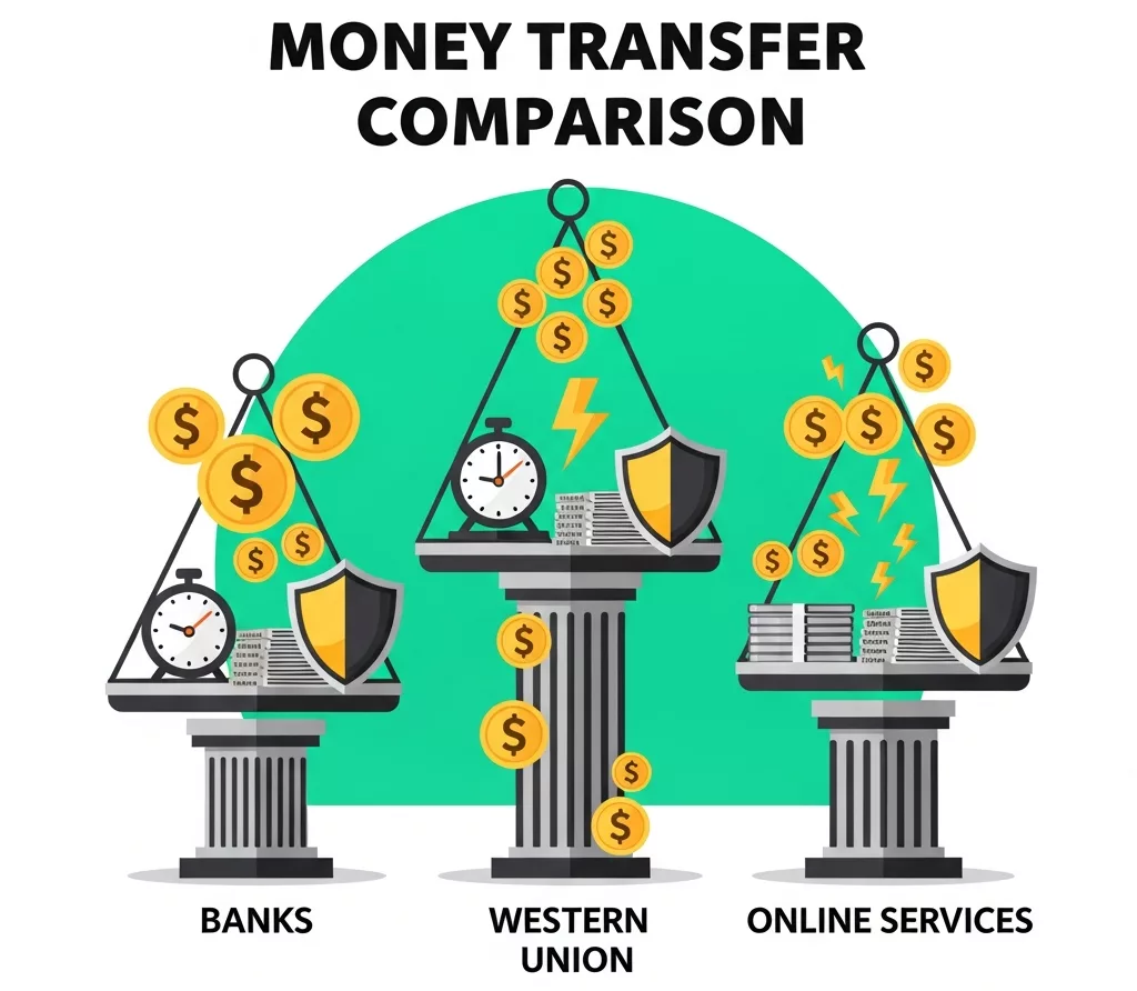 Comparatif services de transfert d’argent | TransferGratis