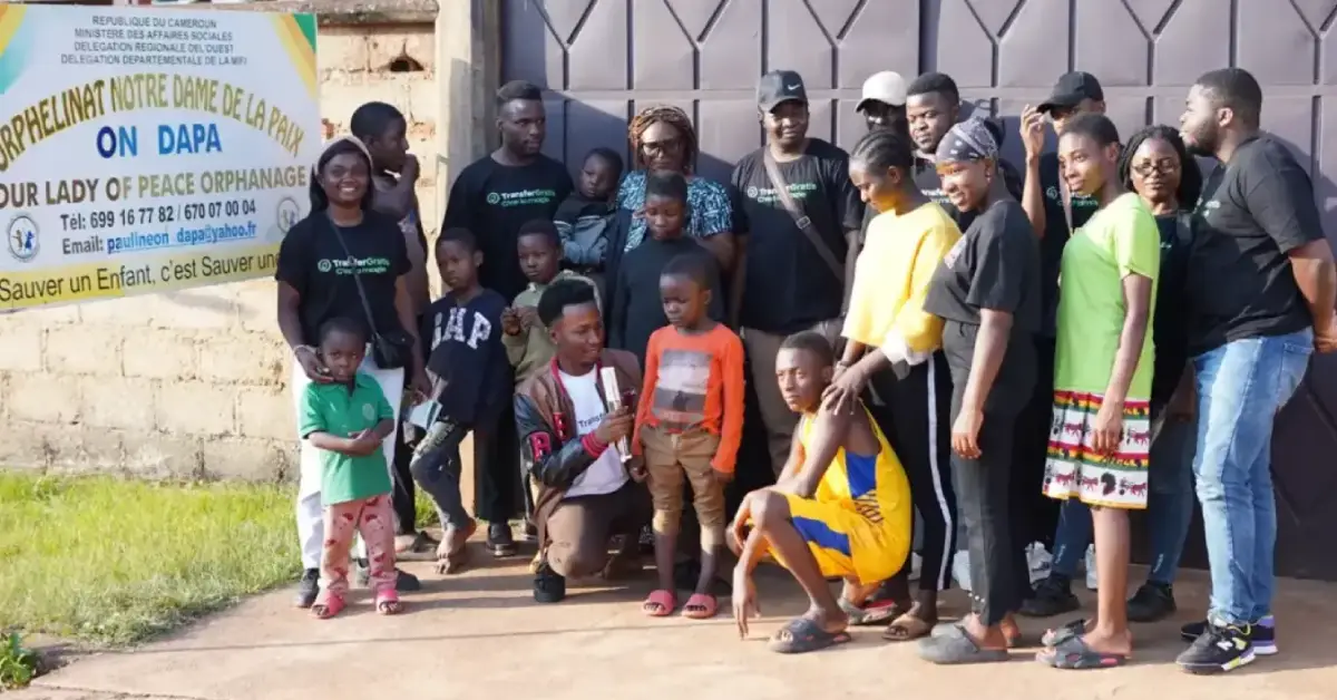 Our corporate social responsibility action at ONDAPA orphanage in Bafoussam | TransferGratis