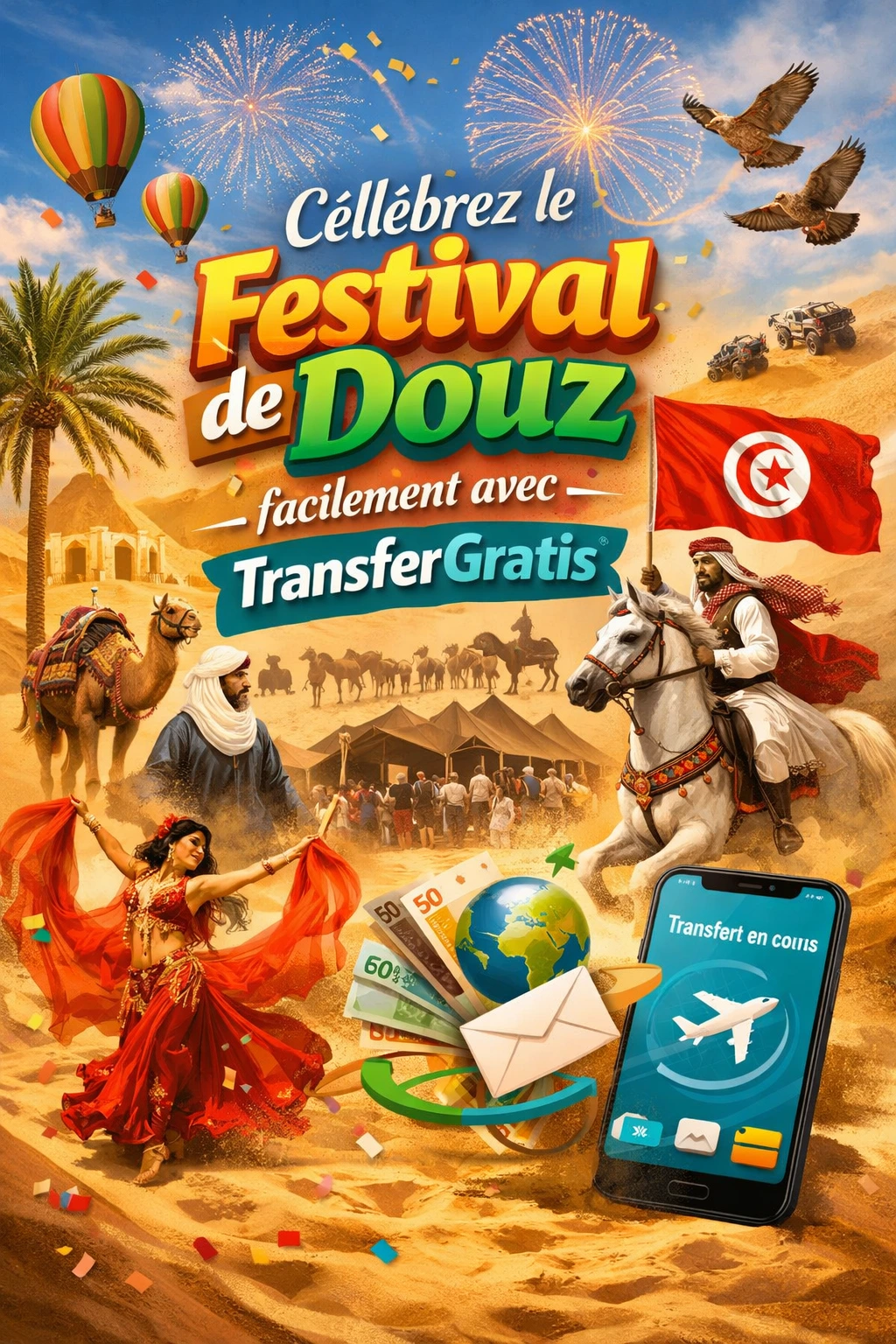 celebrez le festival de douz facilement avec transfergratis